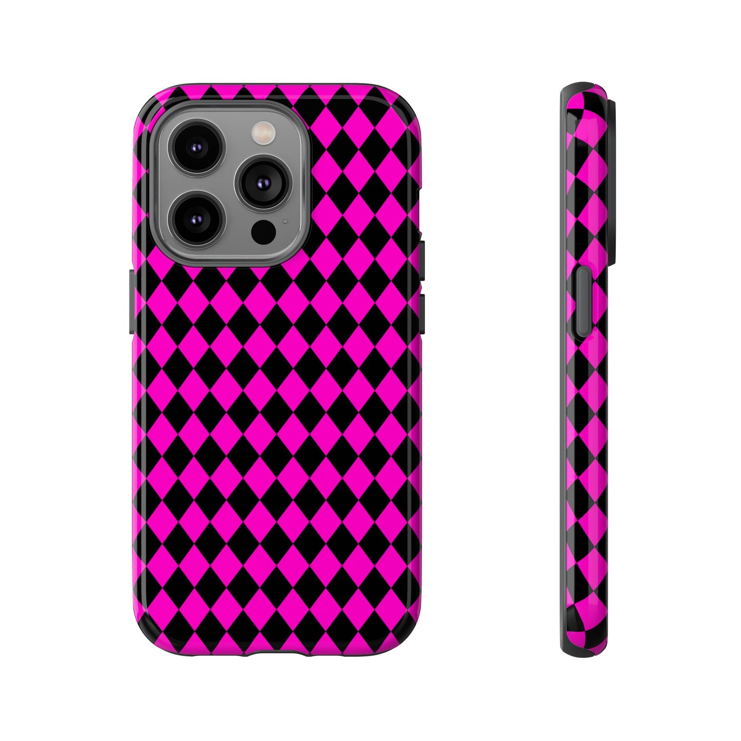 Pink Black Dimond Tough phone Case Cover | iPhone | Google | Samsung, Phone Case, JSCHAFFA.com