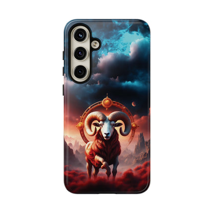 Aries Horoscope Astrology Tough Case for iPhone Samsung Galaxy and Google Pixel Phones, Phone Case, JSCHAFFA.com