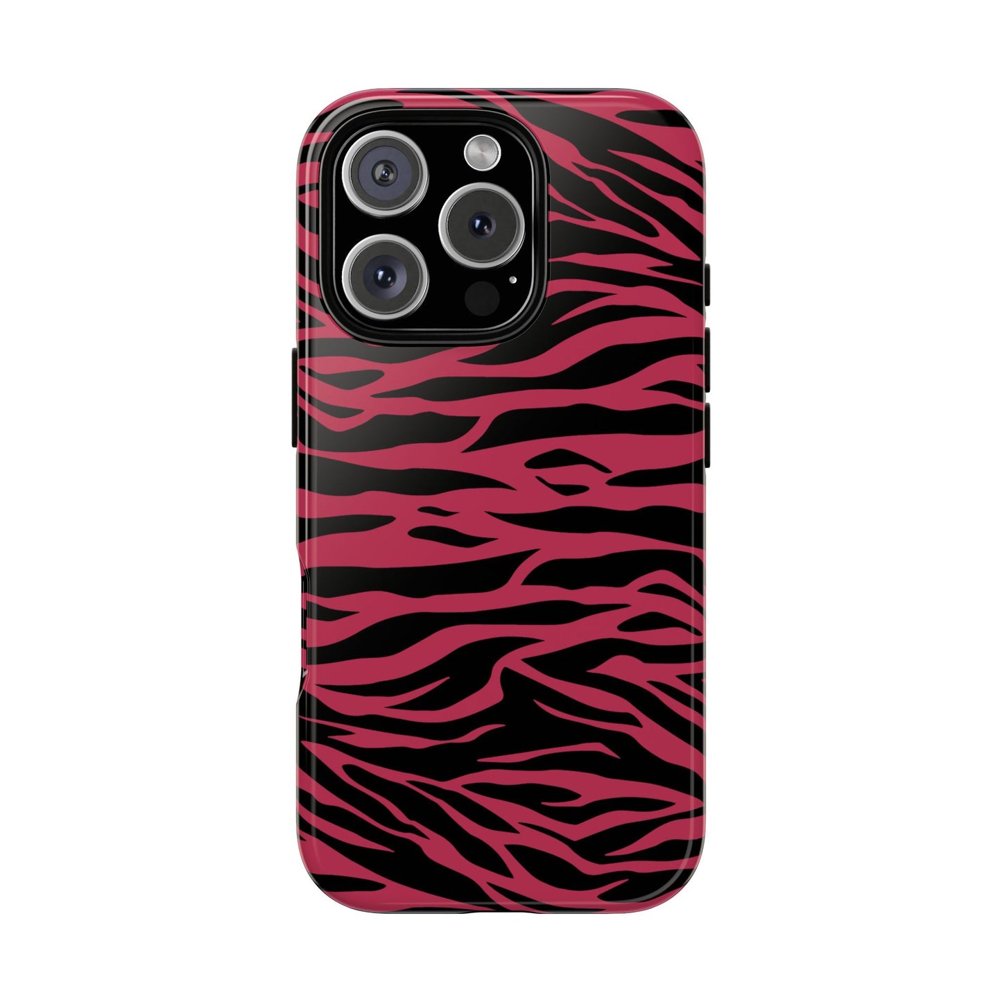 Viva Magenta Cute Wild Tiger Print Pattern Tough Phone Case