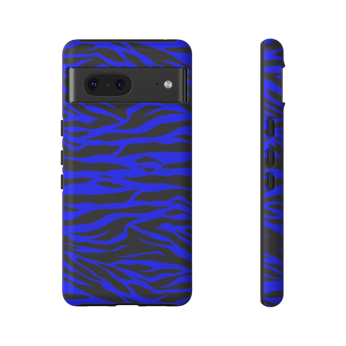 Blue Wild Tiger Print Pattern Tough Phone Case To protect your Phone