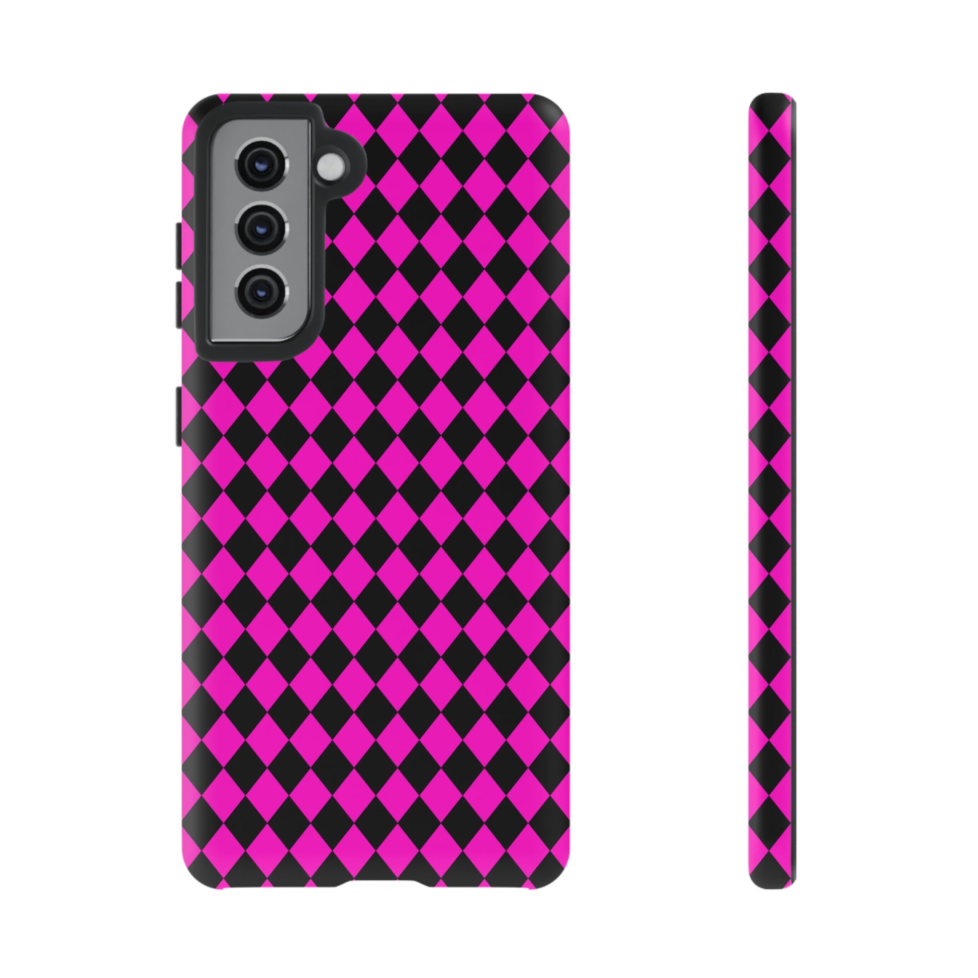 Pink Black Dimond Tough phone Case Cover | iPhone | Google | Samsung, Phone Case, JSCHAFFA.com