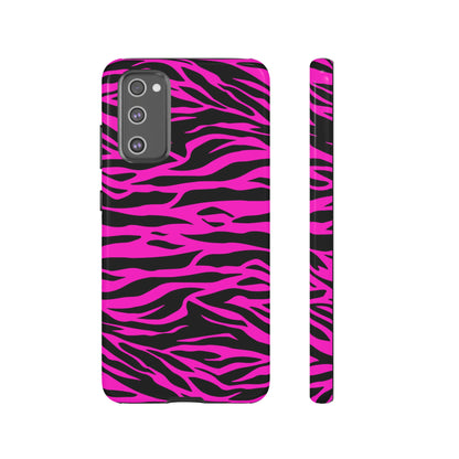 Pink Phone Case Tough Tiger Print, Mobile Phone Case, JSCHAFFA.com