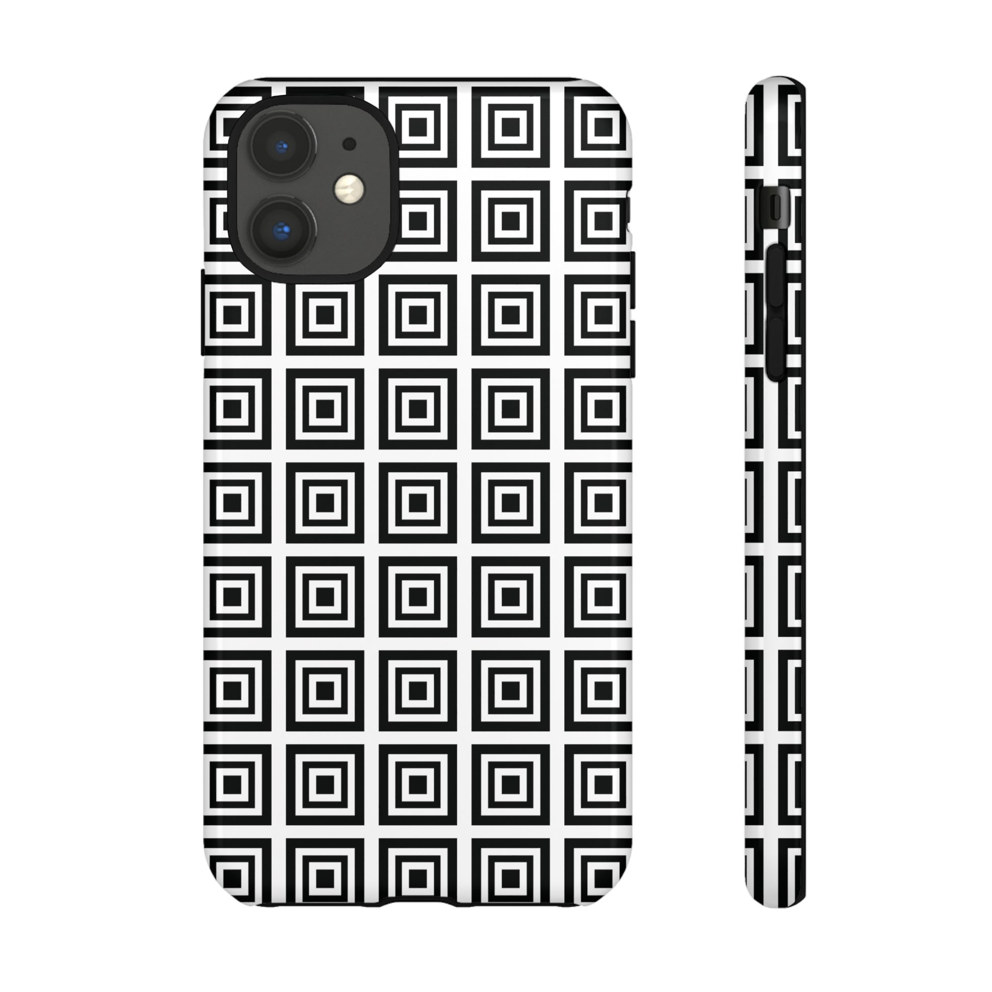 Cute Square Black and With Tough Phone Case, Phone Case, JSCHAFFA.com