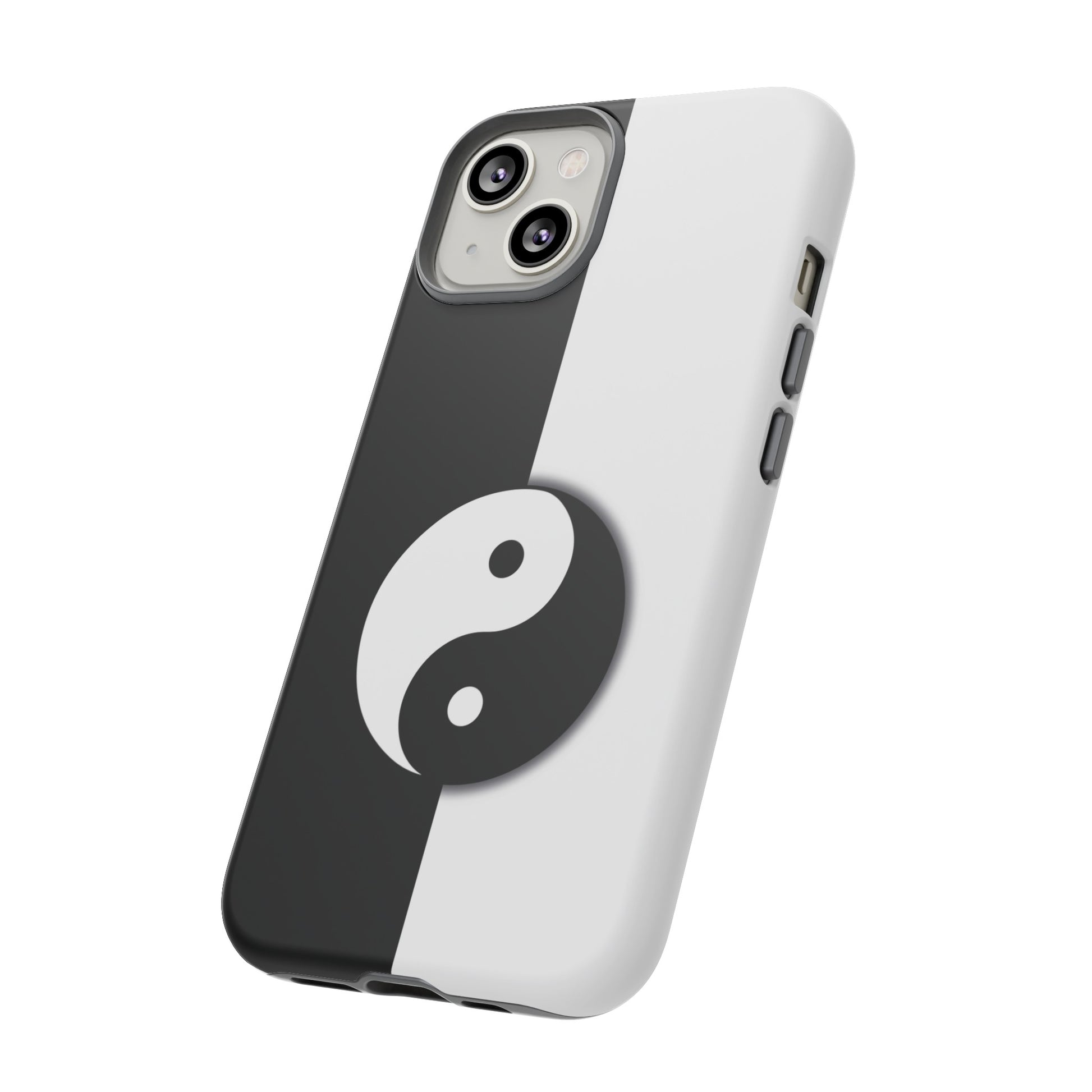 Yin Yang Black and White Tough Phone Case for iPhone, Google, Samsung Phones, Phone Case, JSCHAFFA.com