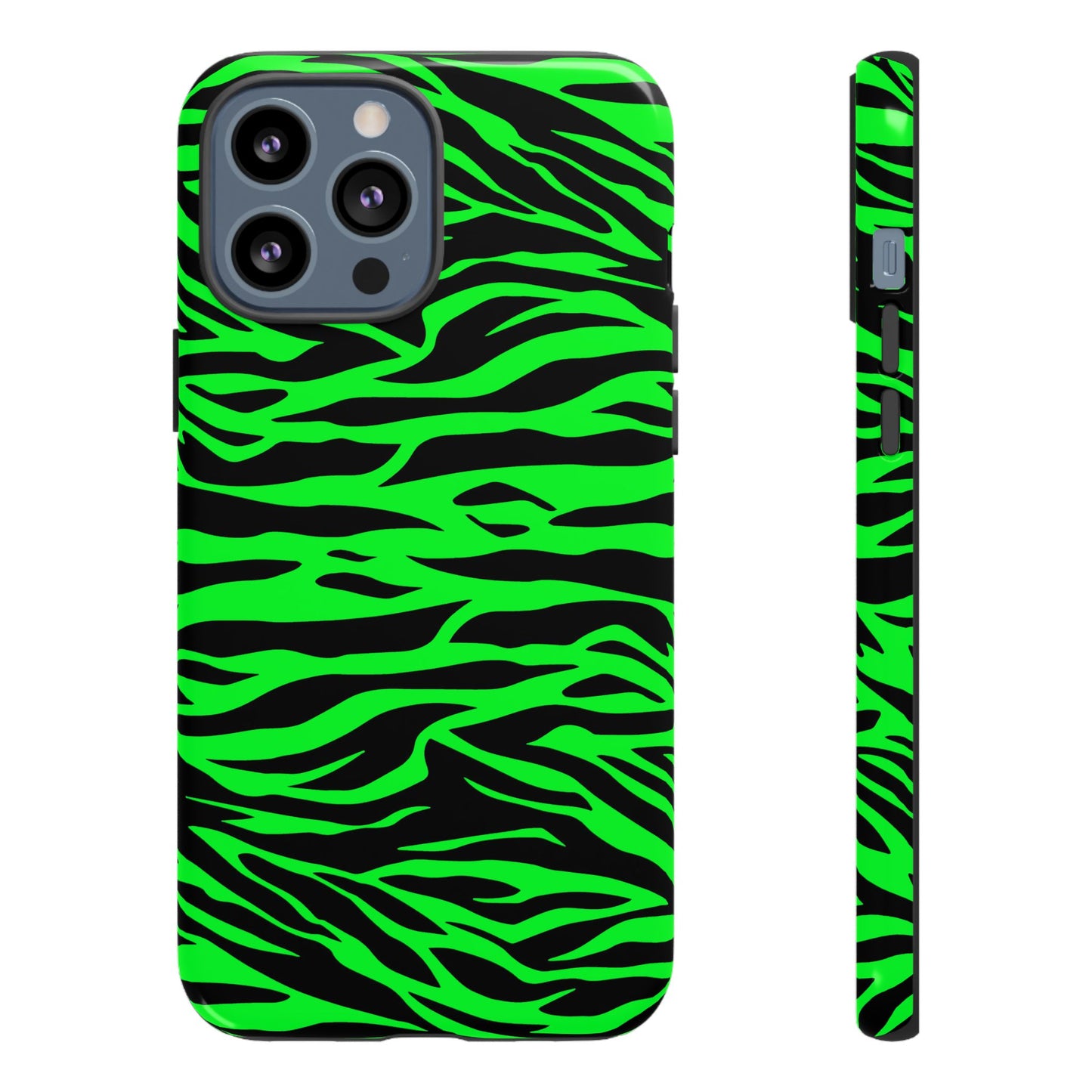 Green Cute Wild Tiger Print Pattern Tough Phone Case