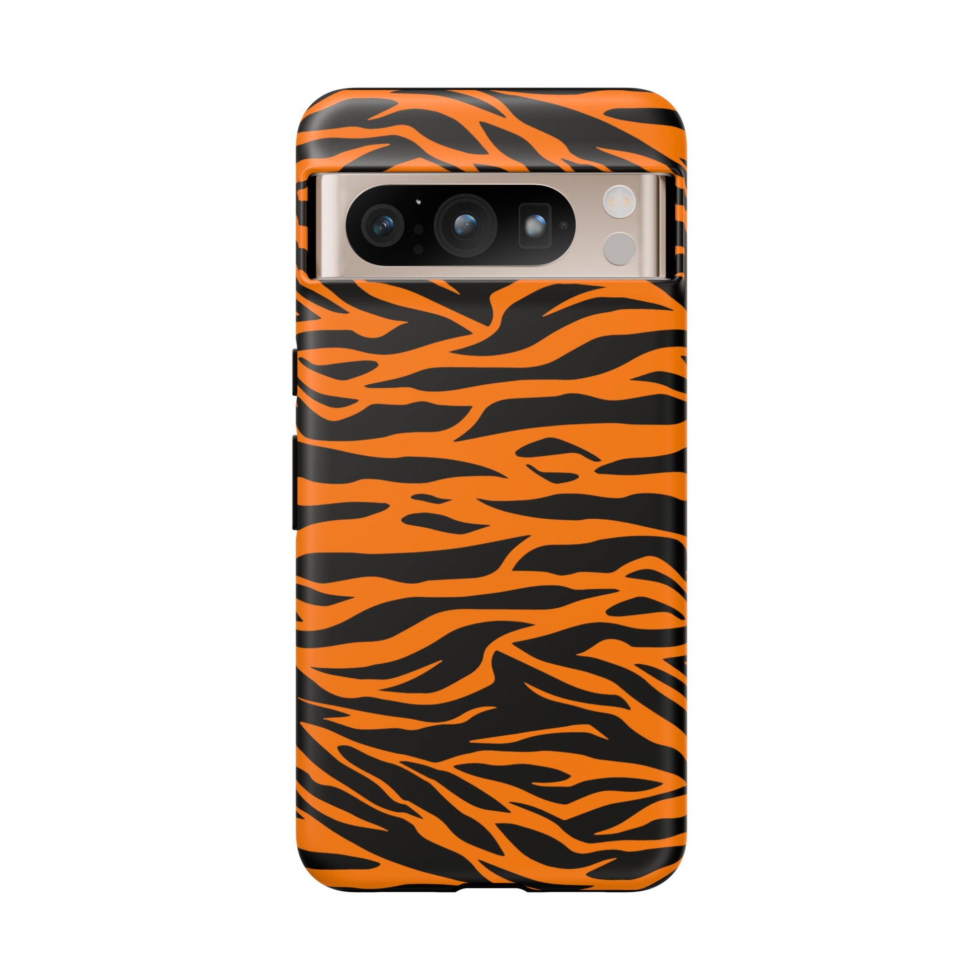 Orange Cute Wild Tiger Print Pattern Tough Phone Case., Phone Case, JSCHAFFA.com