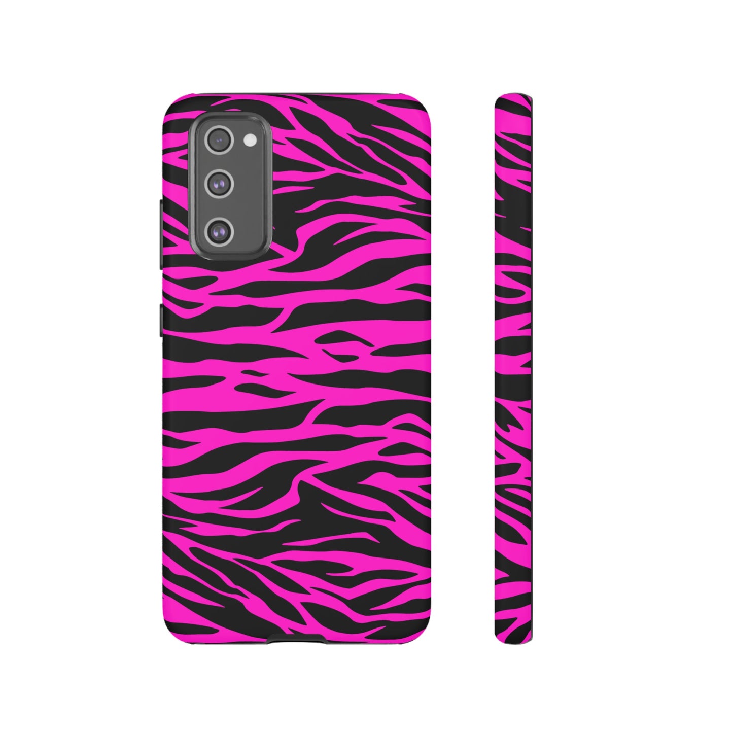 Pink Phone Case Tough Tiger Print, Mobile Phone Case, JSCHAFFA.com