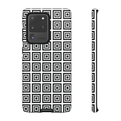 Cute Square Black and With Tough Phone Case, Phone Case, JSCHAFFA.com