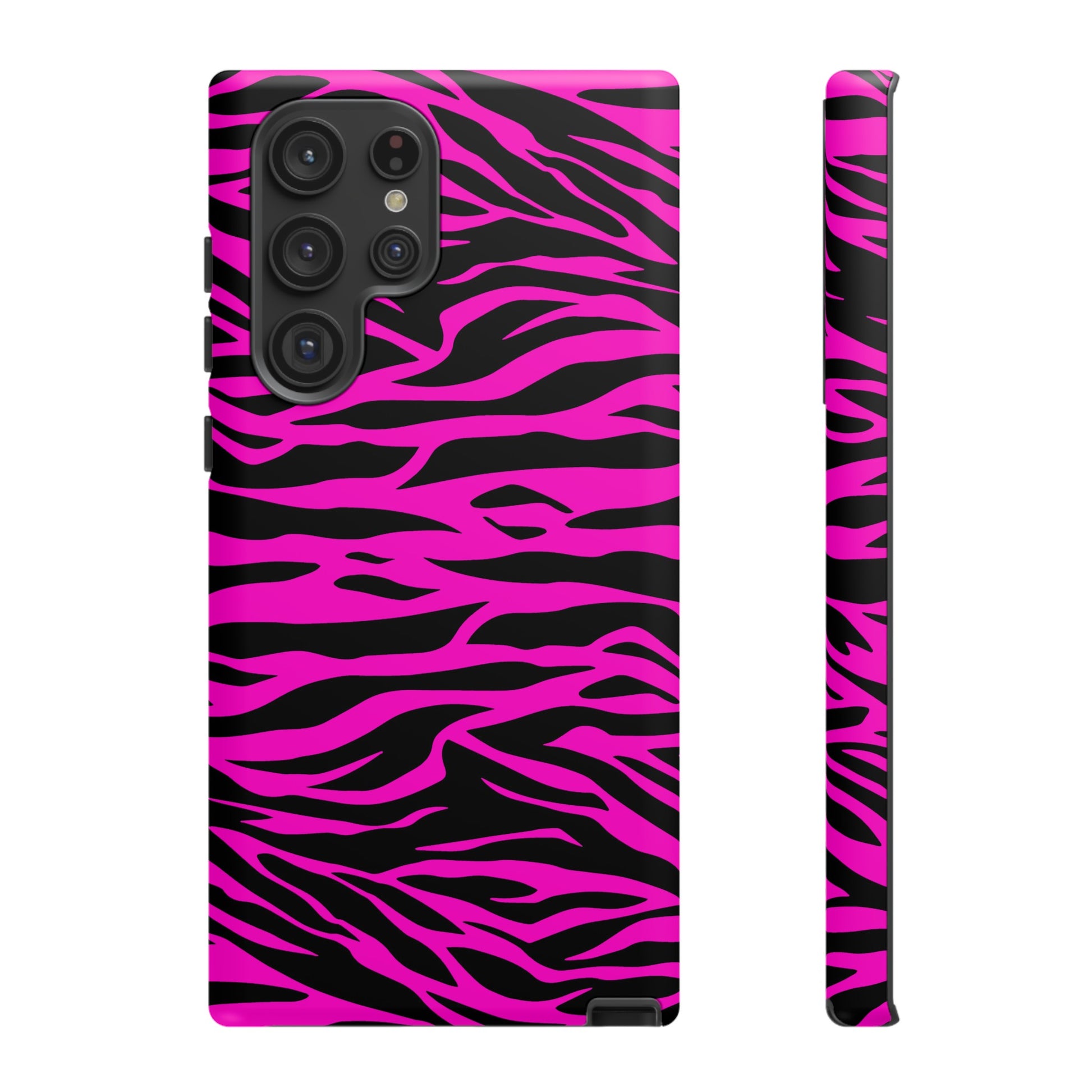 Pink Phone Case Tough Tiger Print, Mobile Phone Case, JSCHAFFA.com