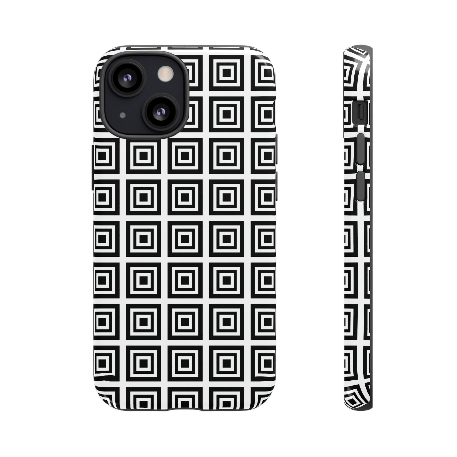 Cute Square Black and With Tough Phone Case, Phone Case, JSCHAFFA.com