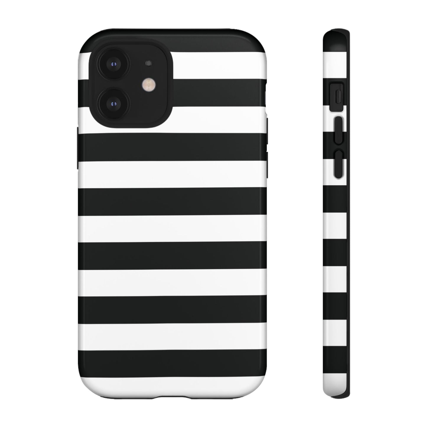 Black and White Stripe Tough Phone Case