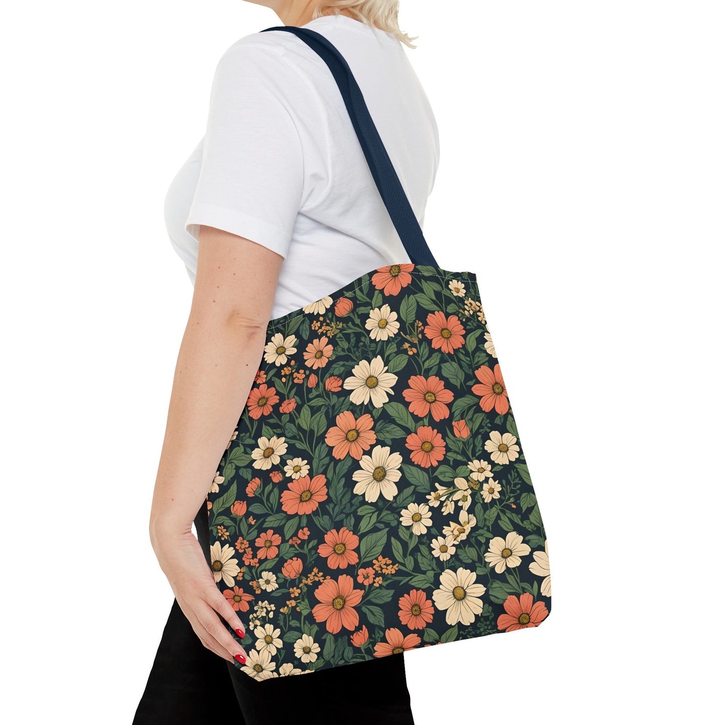 Tote Bag Floral Design Shopping Carry Travel Bay Bags JSCHAFFA.com