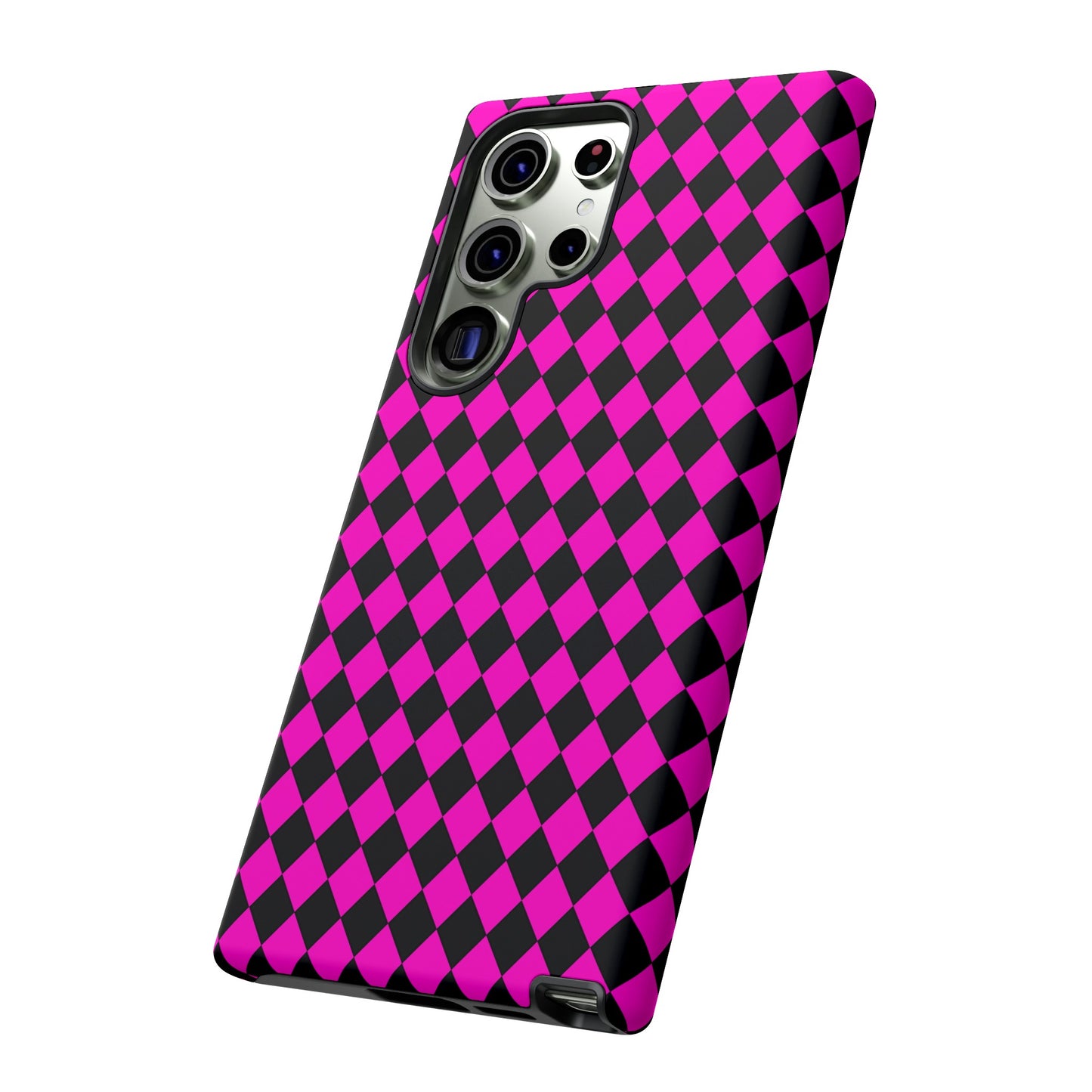 Pink Black Dimond Tough phone Case Cover | iPhone | Google | Samsung, Phone Case, JSCHAFFA.com