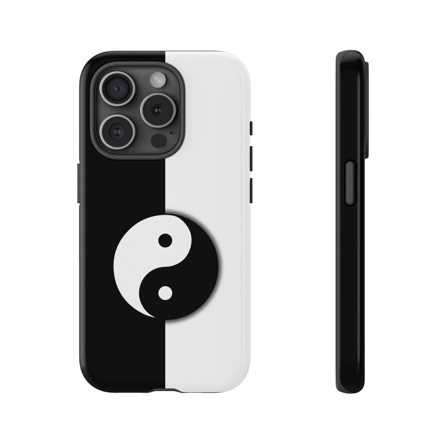 Yin Yang Black and White Tough Phone Case for iPhone, Google, Samsung Phones, Phone Case, JSCHAFFA.com