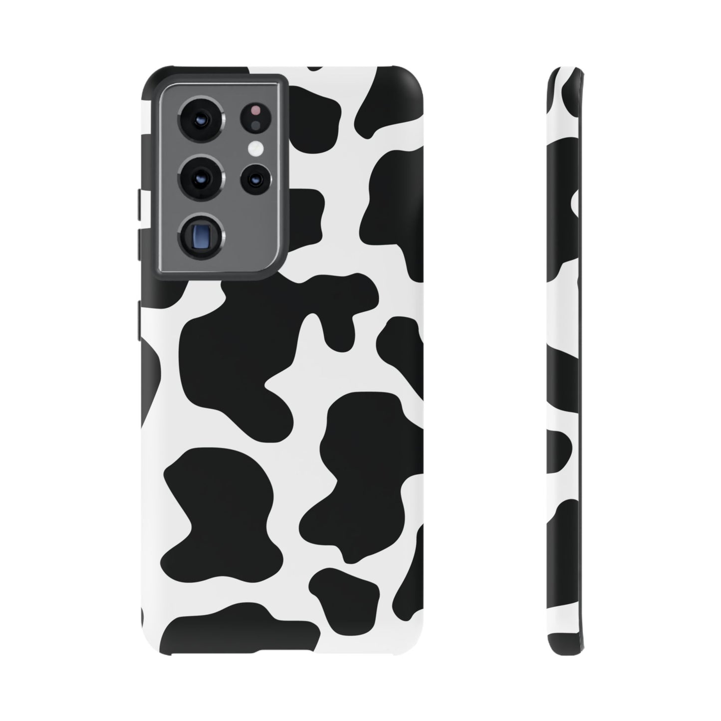 Black Cow print Phone Case iPhone Samsung Google