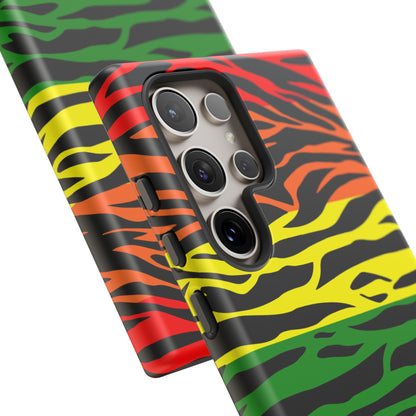 Pride LGBT Rainbow Discrete Tough Phone Case Tiger Print, Phone Case, JSCHAFFA.com