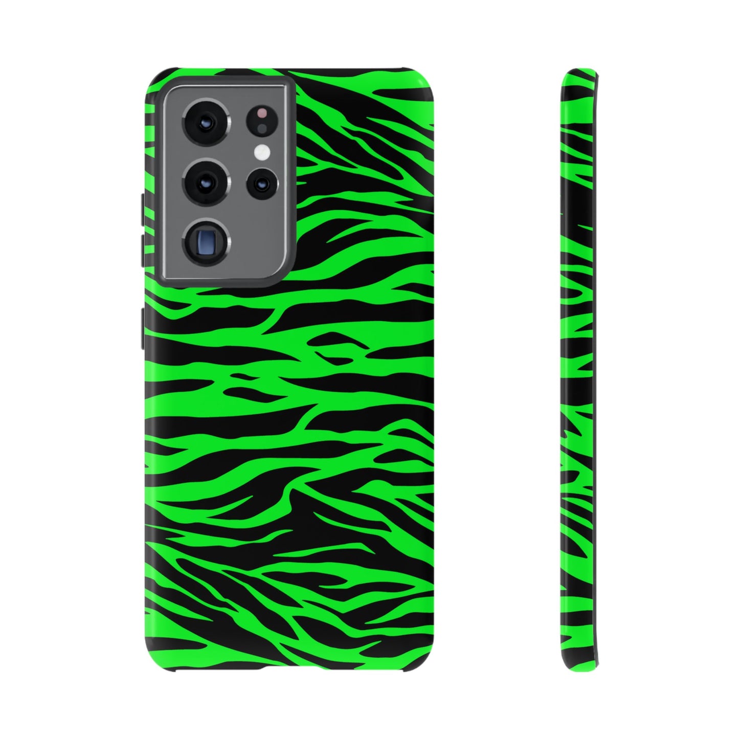 Green Cute Wild Tiger Print Pattern Tough Phone Case