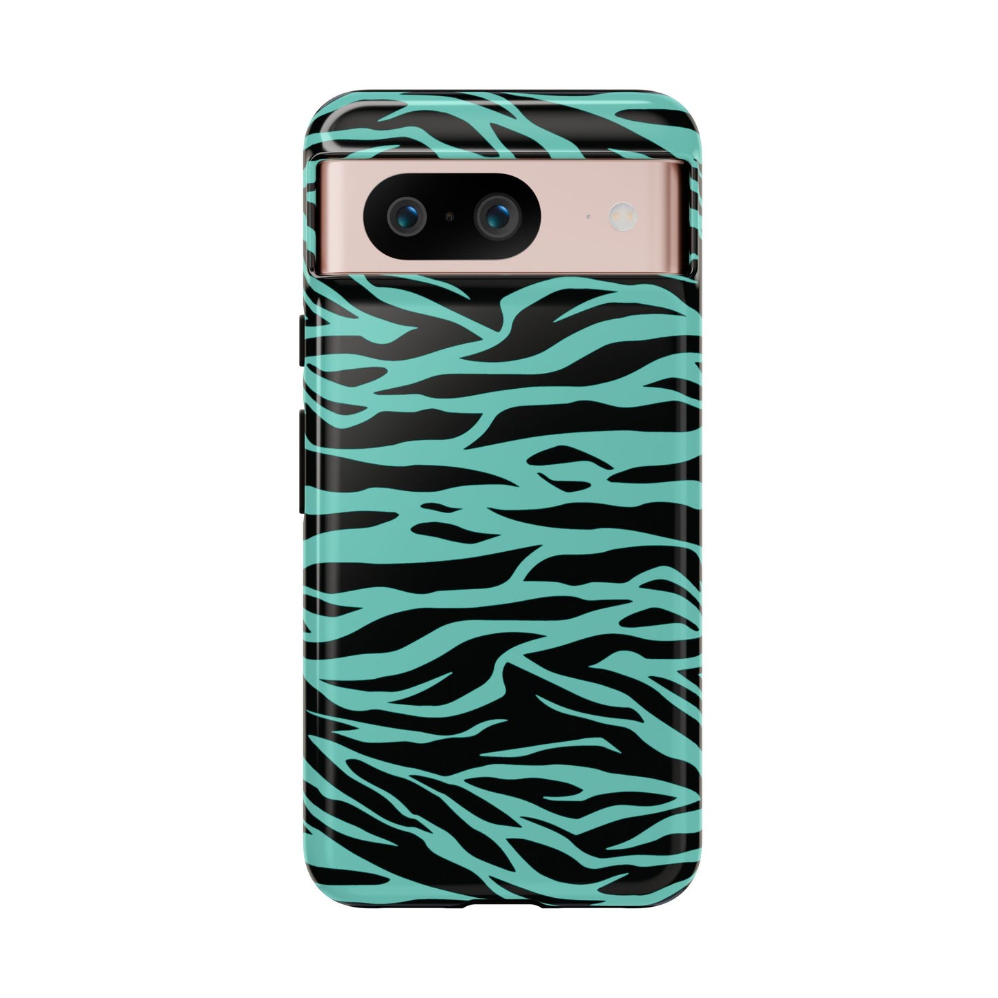 Aqua Cute Wild Tiger Print Pattern Tough Phone Case