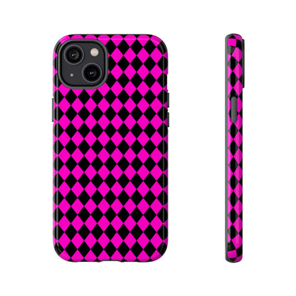 Pink Black Dimond Tough phone Case Cover | iPhone | Google | Samsung, Phone Case, JSCHAFFA.com