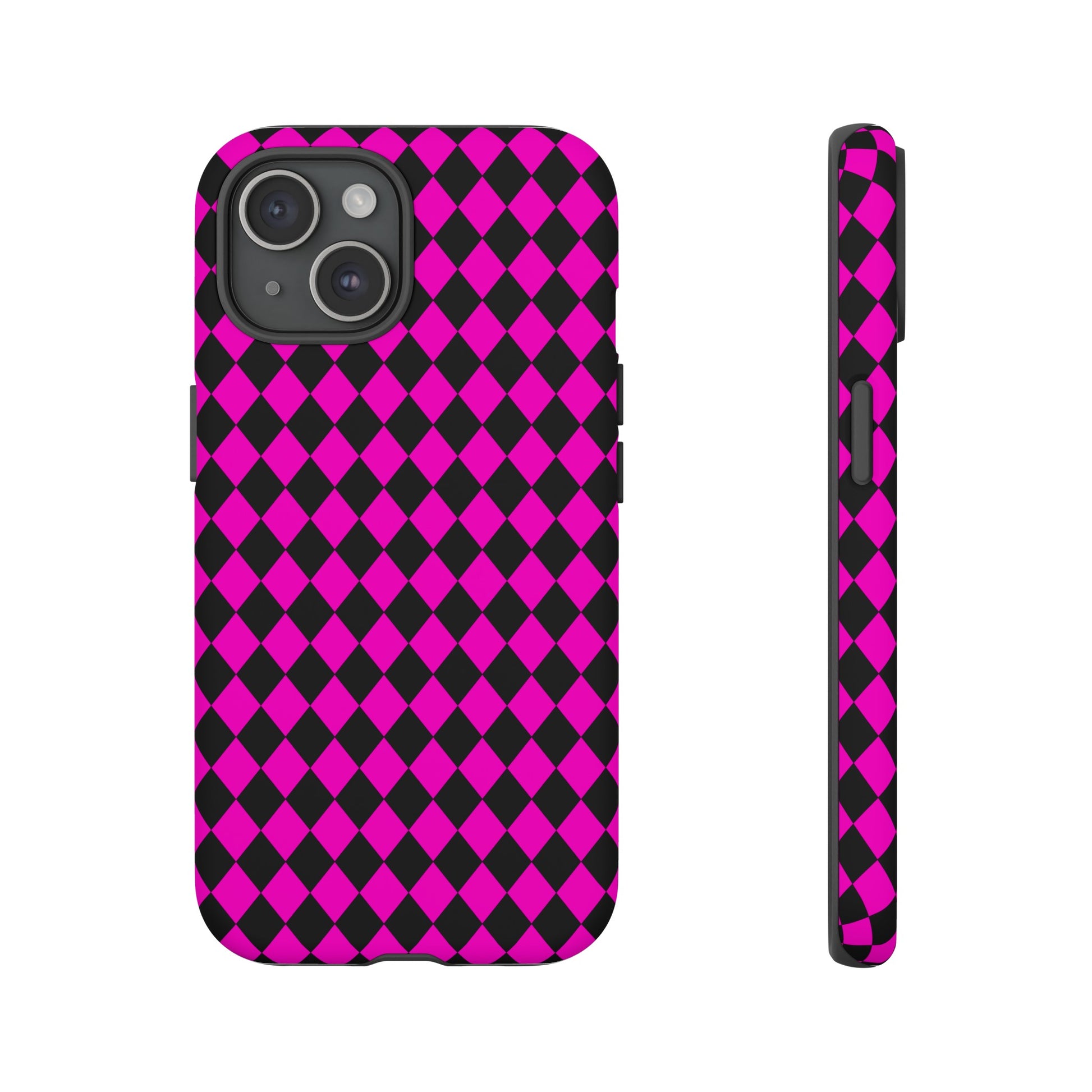 Pink Black Dimond Tough phone Case Cover | iPhone | Google | Samsung, Phone Case, JSCHAFFA.com