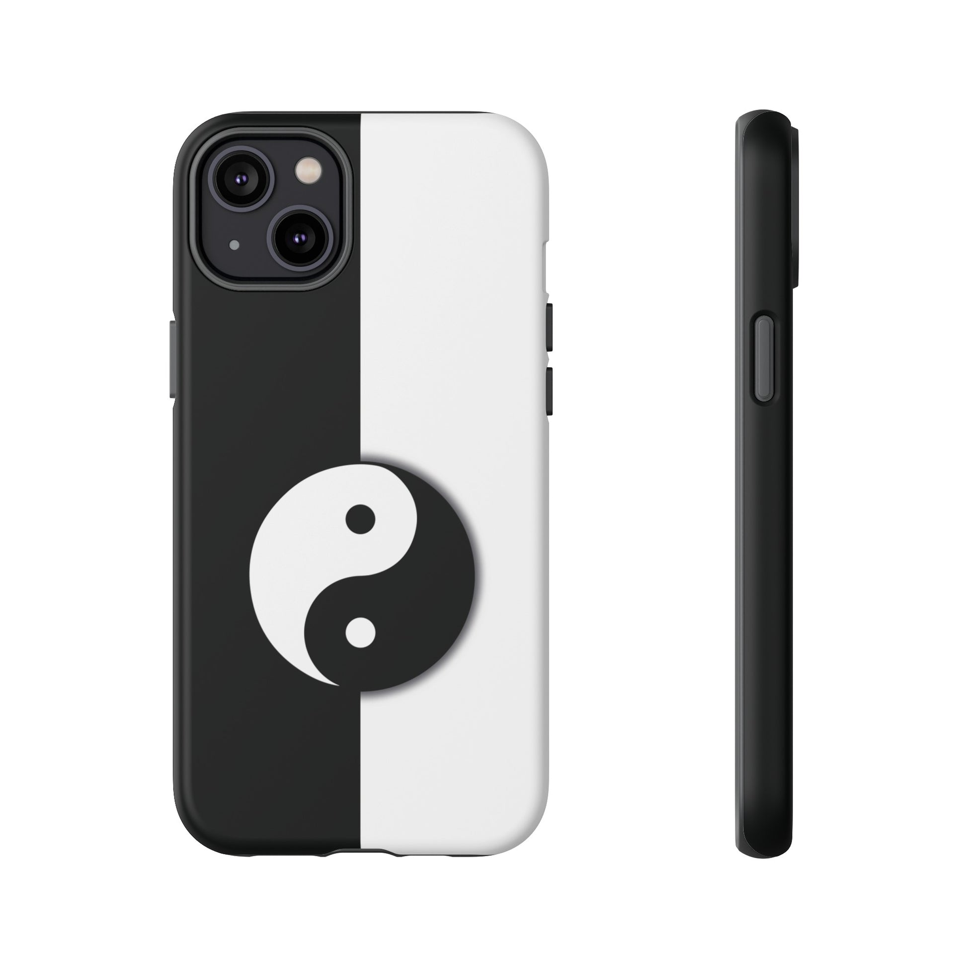 Yin Yang Black and White Tough Phone Case for iPhone, Google, Samsung Phones, Phone Case, JSCHAFFA.com