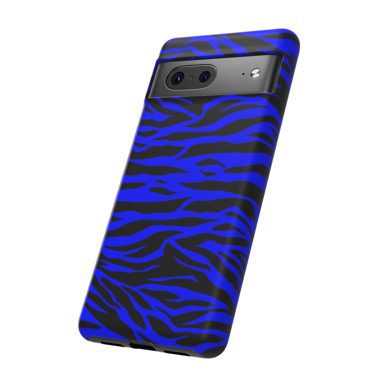 Blue Wild Tiger Print Pattern Tough Phone Case To protect your Phone