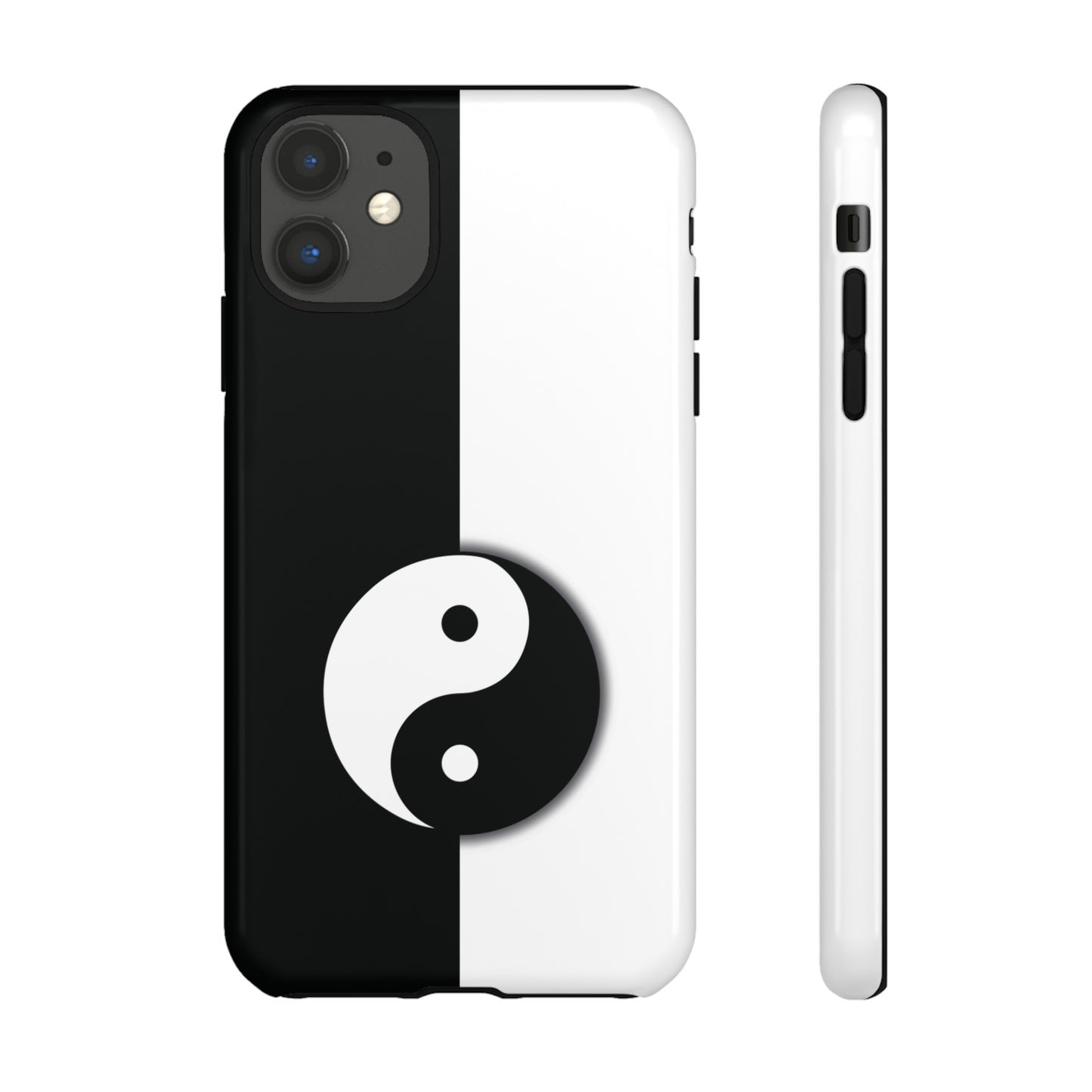 Yin Yang Black and White Tough Phone Case for iPhone, Google, Samsung Phones, Phone Case, JSCHAFFA.com