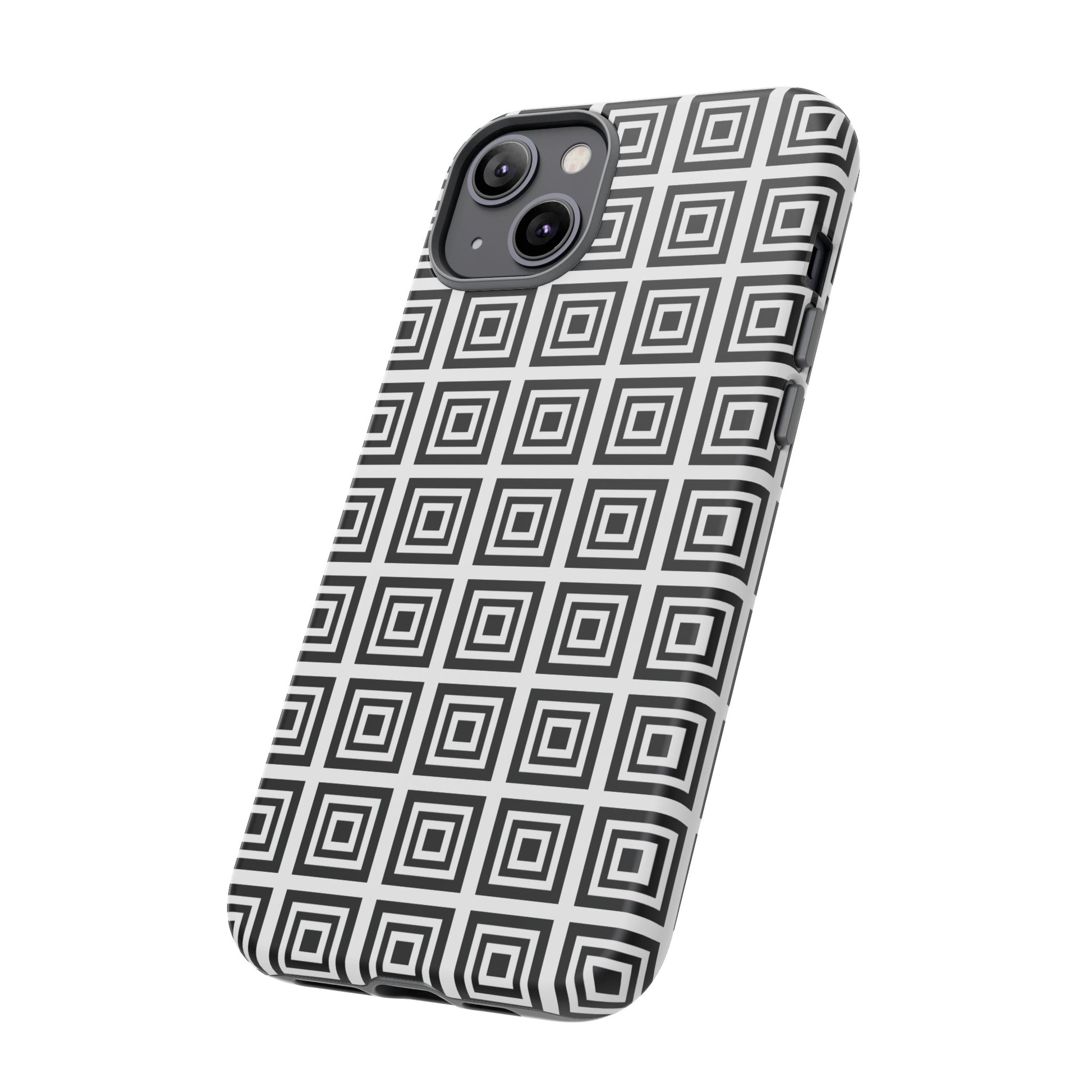 Cute Square Black and With Tough Phone Case, Phone Case, JSCHAFFA.com