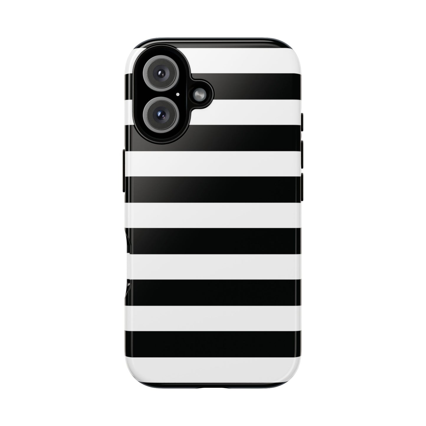 Black and White Stripe Tough Phone Case