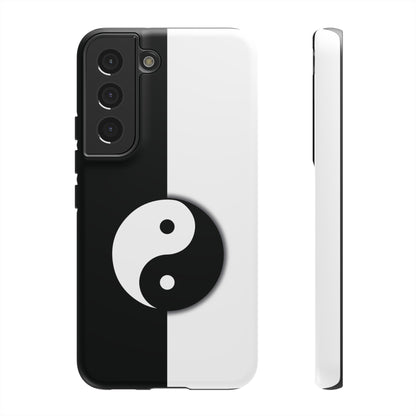 Yin Yang Black and White Tough Phone Case for iPhone, Google, Samsung Phones, Phone Case, JSCHAFFA.com