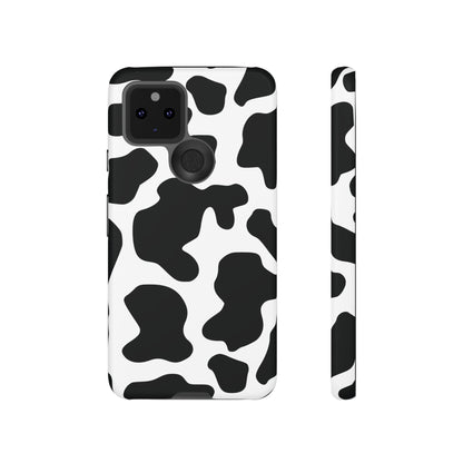 Black Cow print Phone Case iPhone Samsung Google