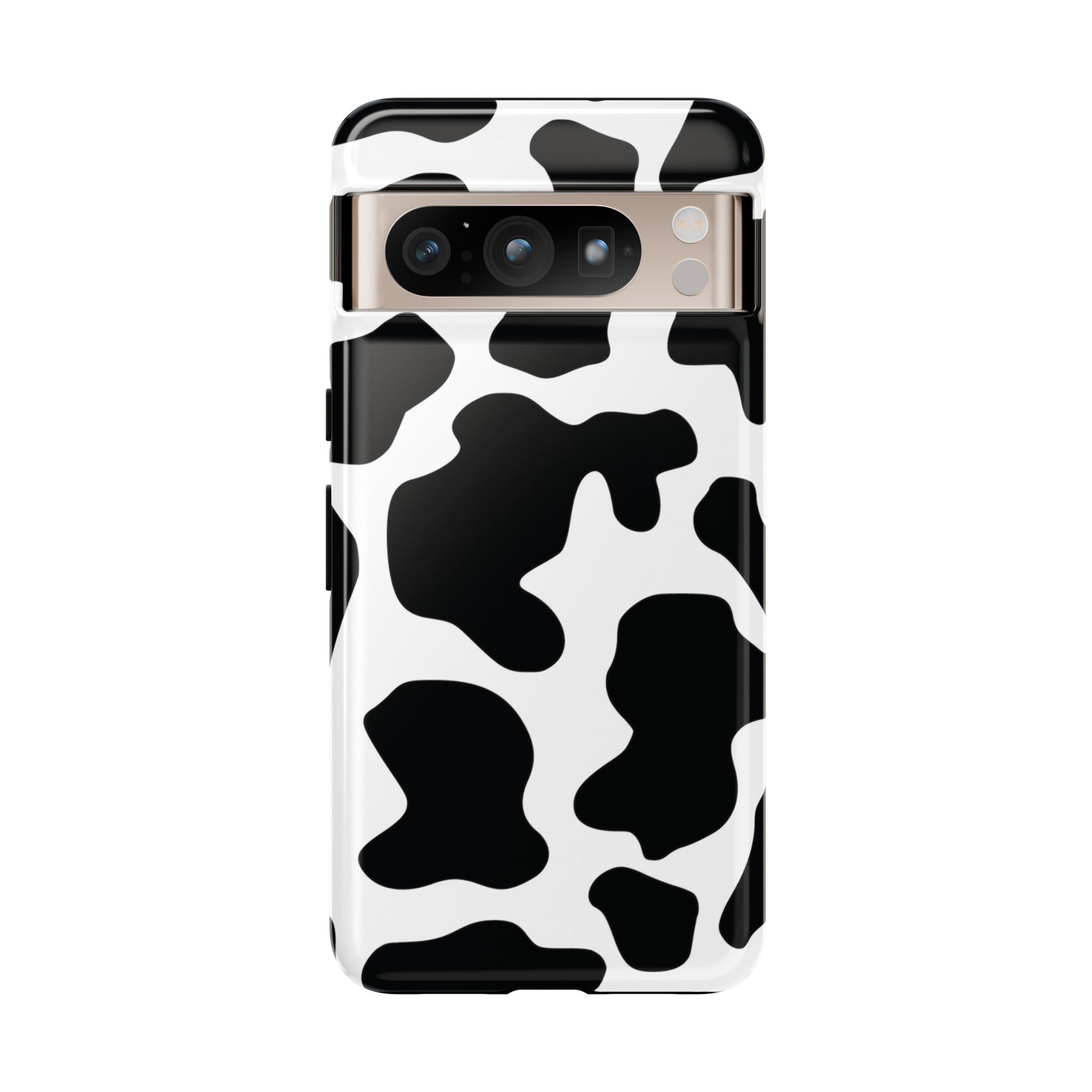 Black Cow print Phone Case iPhone Samsung Google, Phone Case, JSCHAFFA.com