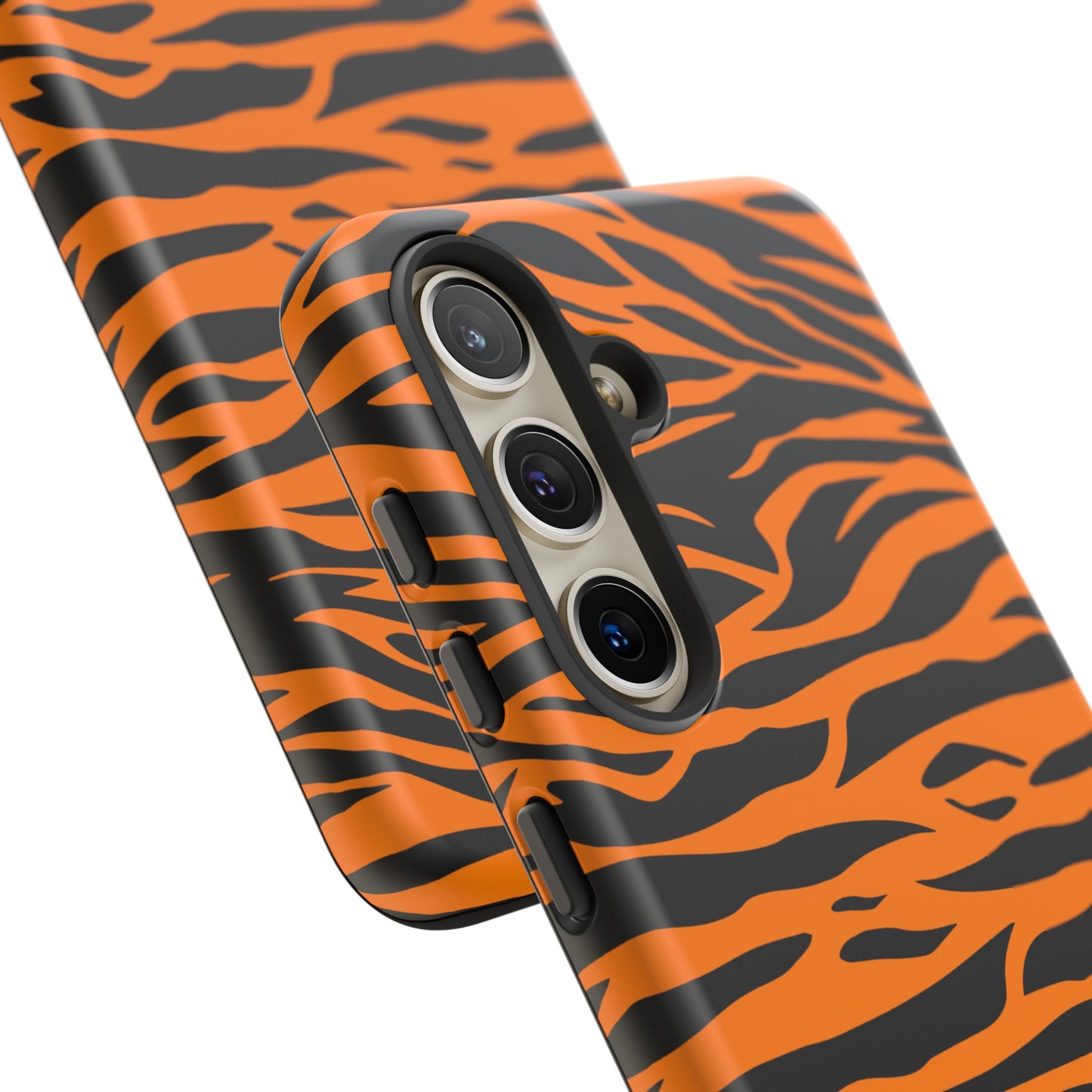 Orange Cute Wild Tiger Print Pattern Tough Phone Case., Phone Case, JSCHAFFA.com