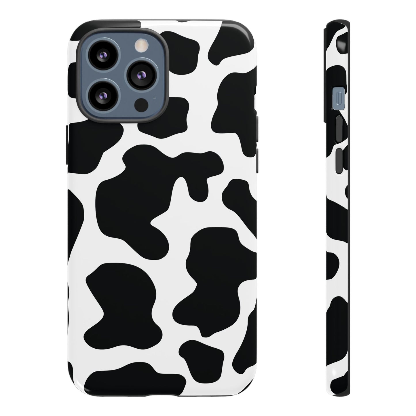 Black Cow print Phone Case iPhone Samsung Google