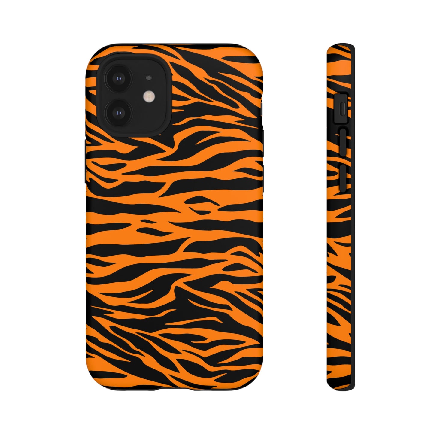 Orange Cute Wild Tiger Print Pattern Tough Phone Case., Phone Case, JSCHAFFA.com