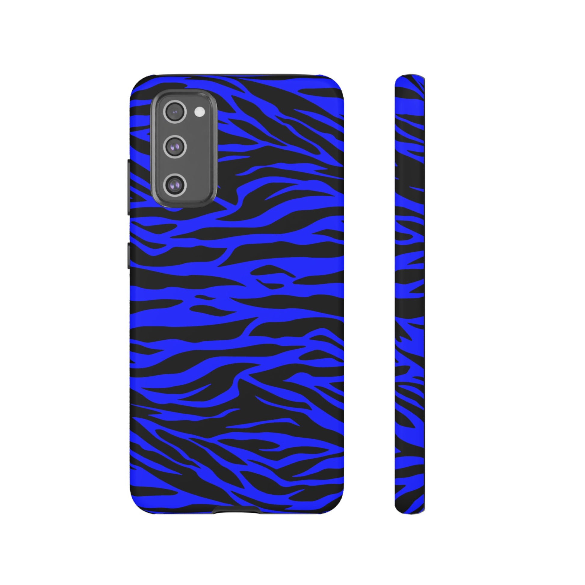 Blue Wild Tiger Print Pattern Tough Phone Case To protect your Phone, Phone Case, JSCHAFFA.com