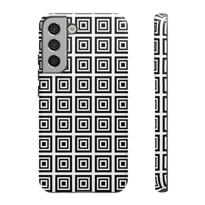 Cute Square Black and With Tough Phone Case