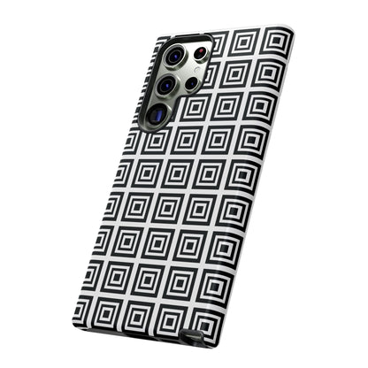 Cute Square Black and With Tough Phone Case, Phone Case, JSCHAFFA.com