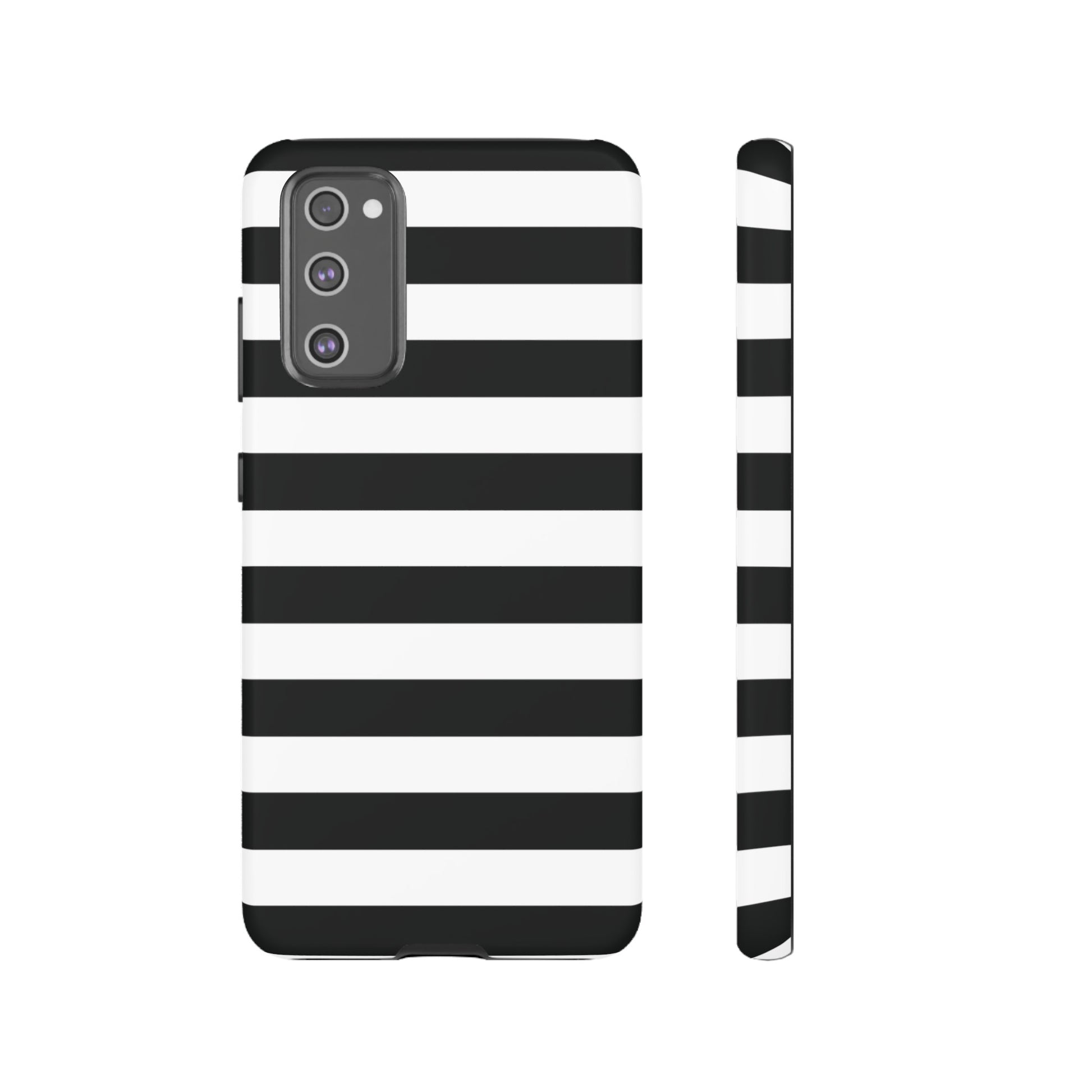 Black and White Stripe Tough Phone Case, Phone Case, JSCHAFFA.com