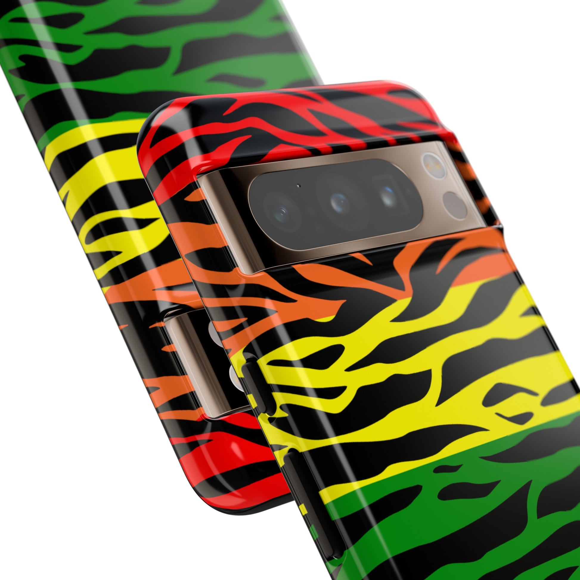 Pride LGBT Rainbow Discrete Tough Phone Case Tiger Print, Phone Case, JSCHAFFA.com