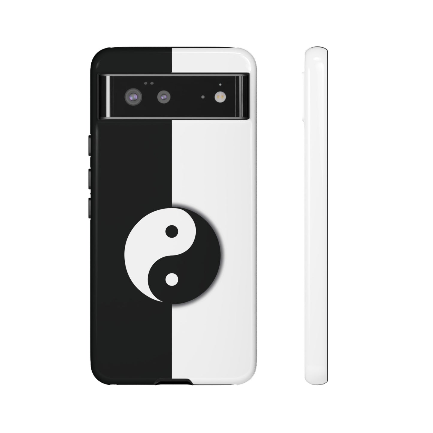 Yin Yang Black and White Tough Phone Case for iPhone, Google, Samsung Phones, Phone Case, JSCHAFFA.com