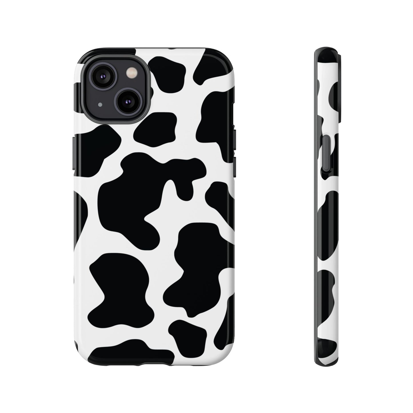 Black Cow print Phone Case iPhone Samsung Google