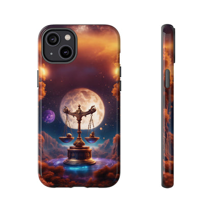 Libra Horoscope Astrology Tough Case for iPhone 15,14,13 and also Samsung Galaxy and Google Pixel Phones, Phone Case, JSCHAFFA.com