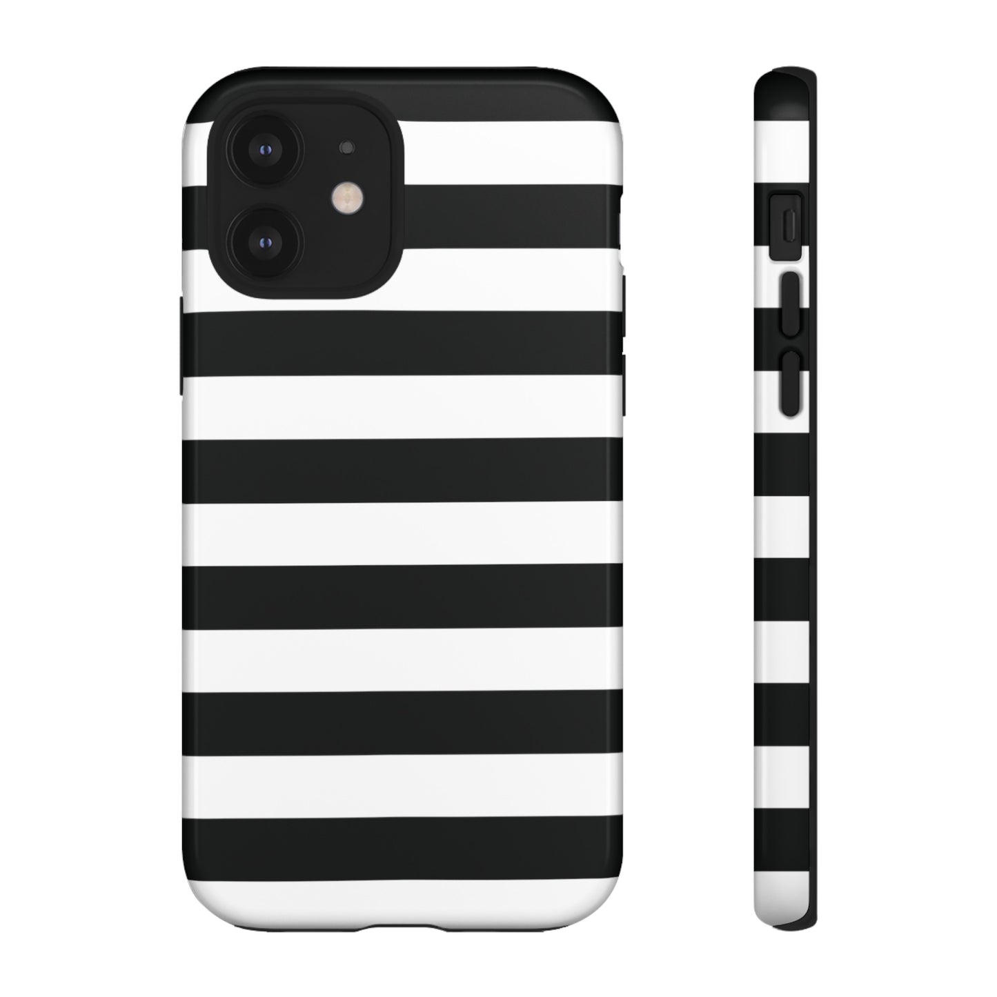 Black and White Stripe Tough Phone Case, Phone Case, JSCHAFFA.com