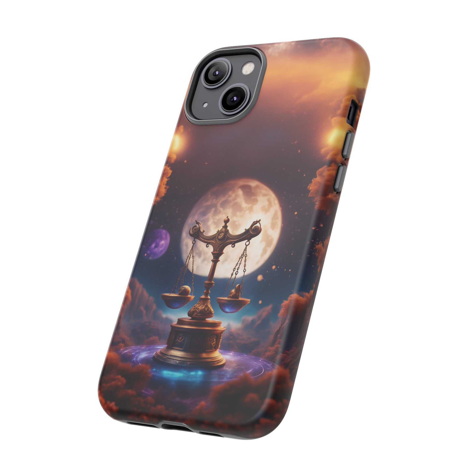 Libra Horoscope Astrology Tough Case for iPhone 15,14,13 and also Samsung Galaxy and Google Pixel Phones, Phone Case, JSCHAFFA.com