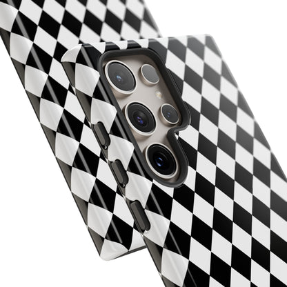 White and Black Dimond Tough phone Case Cover | iPhone | Google | Samsung, Phone Case, JSCHAFFA.com