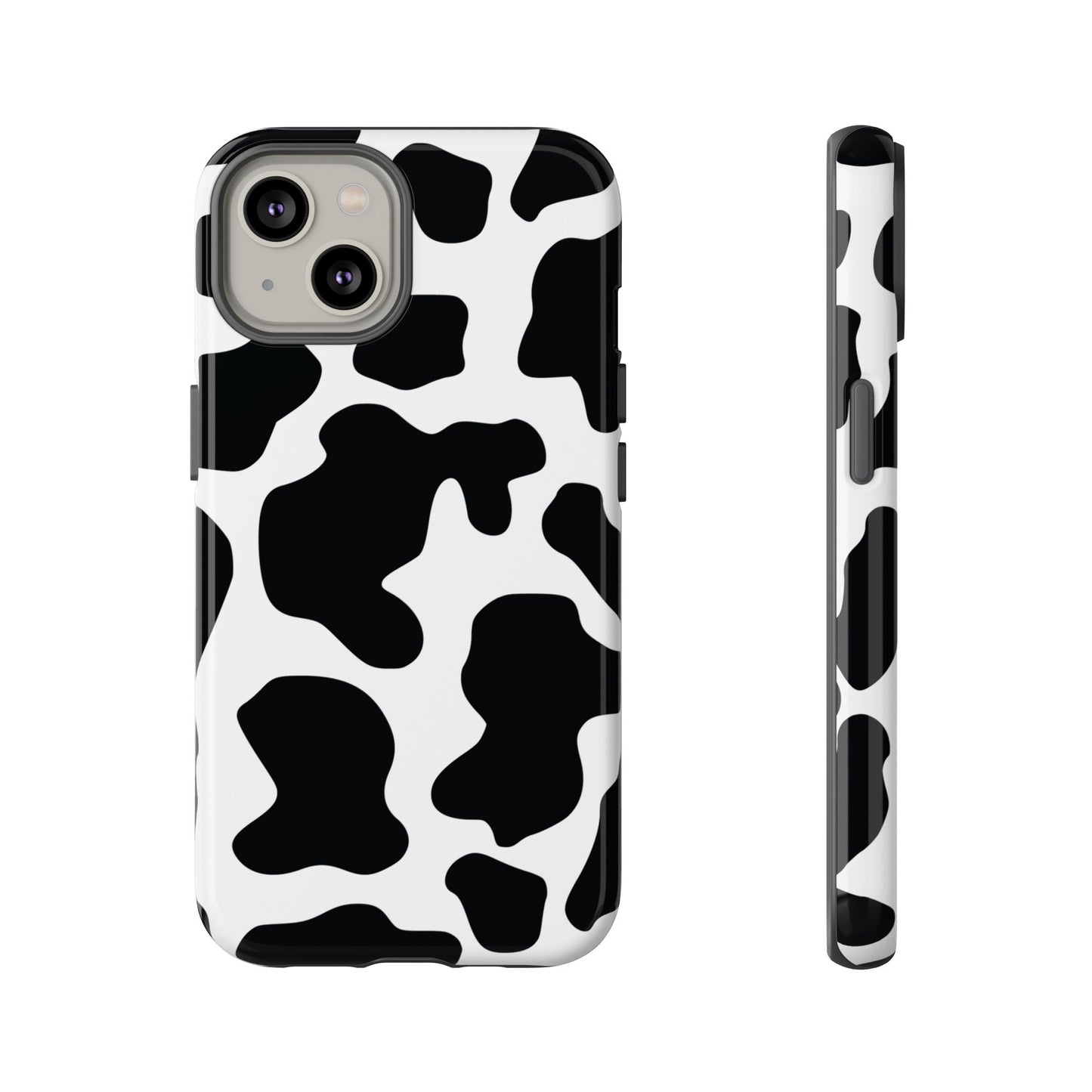 Black Cow print Phone Case iPhone Samsung Google