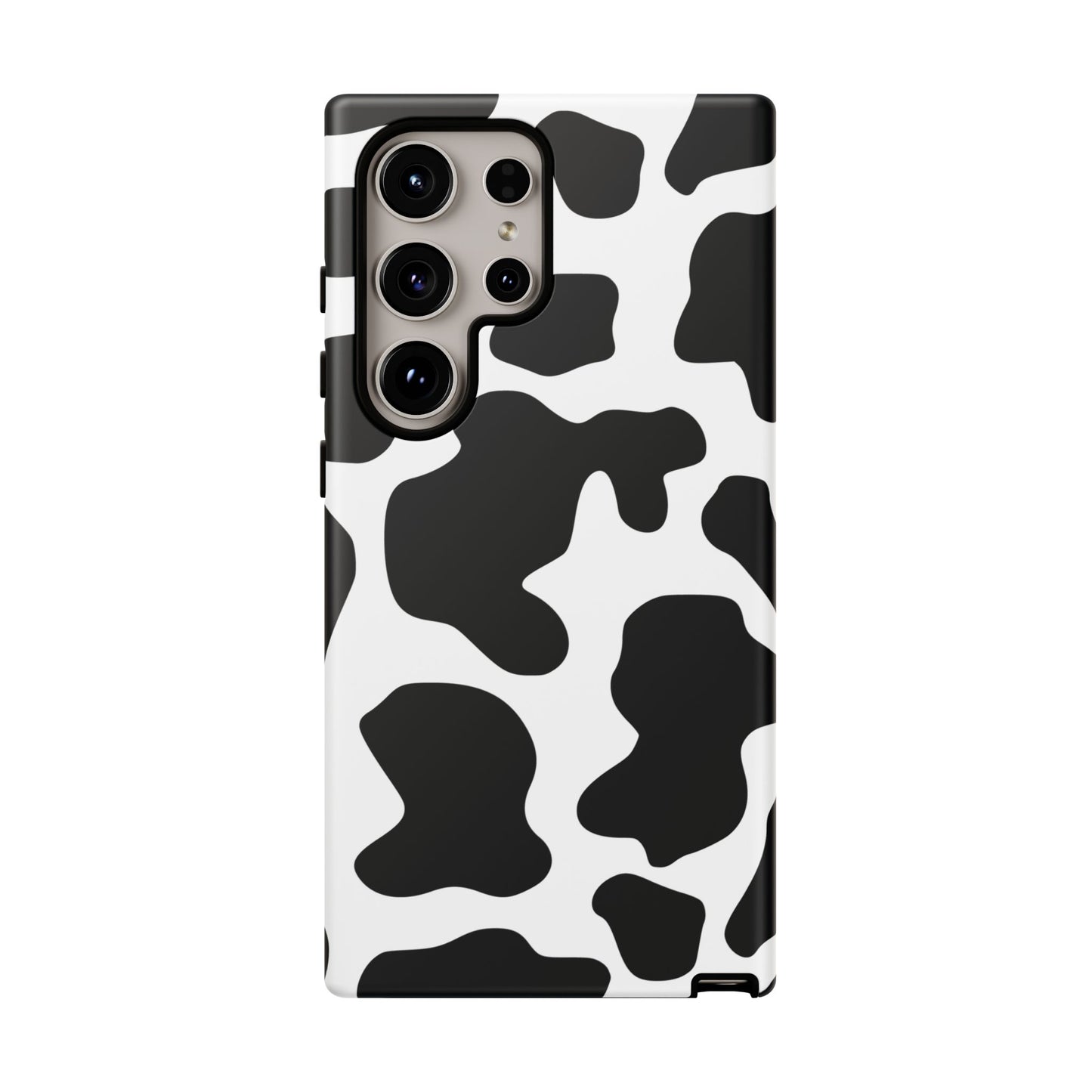 Black Cow print Phone Case iPhone Samsung Google