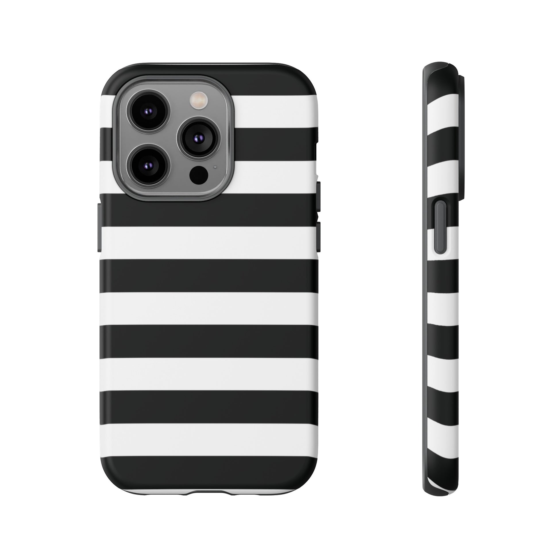 Black and White Stripe Tough Phone Case, Phone Case, JSCHAFFA.com