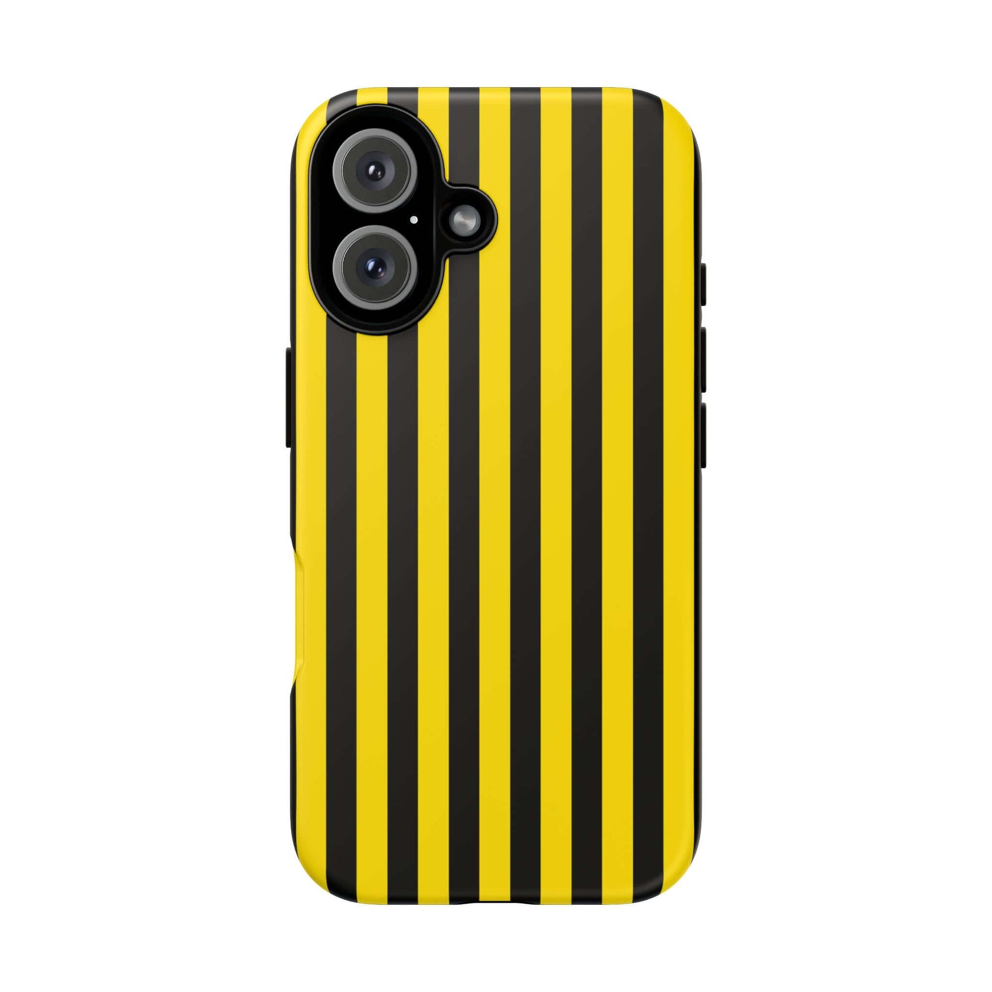 Yellow & Black Stripe Tough Case Phone Case for iPhone, Samsung, Google Mobile phones